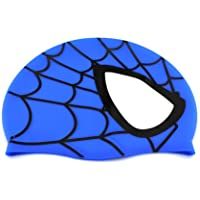 Avril Tian - Gorro de natación de silicona impermeable unisex- diseño de araña- modelo para deportes acuáticos y pelo…